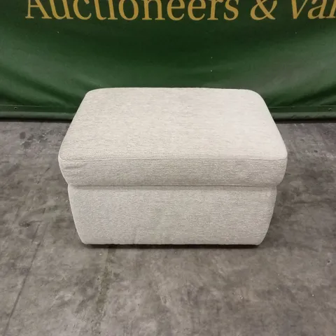 QUALITY DESIGNER ITALIAN MADE PANDORA FABRIC FOOTSTOOL - BEIGE 