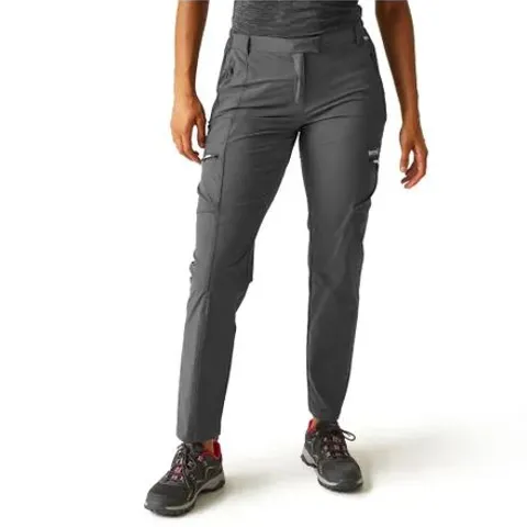 REGATTA WOMEN'S TROUSERS TRAVELIGHTPACKTR SEAL GREY SIZE 12