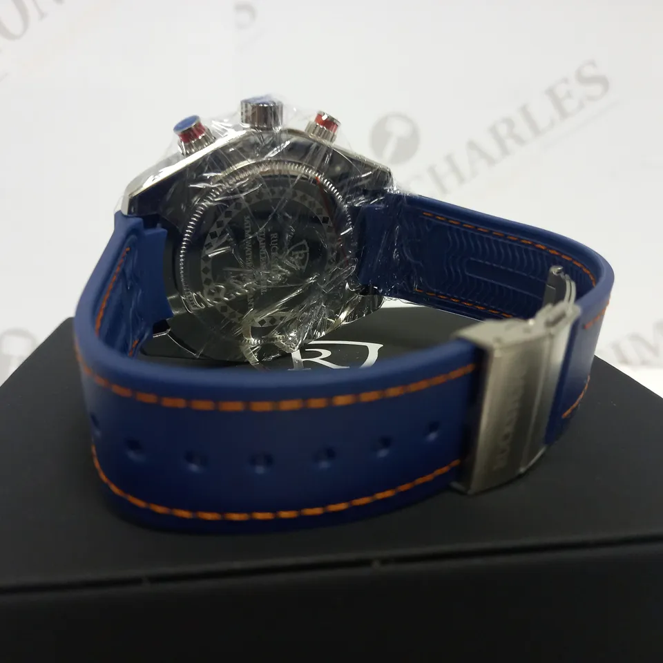 RUCKSTUHL CHRONOGRAPH STYLE RUBBER STRAP WATCH