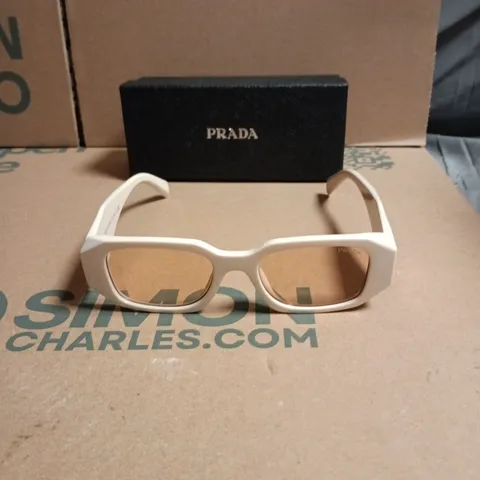 PRADA SUNGLASSES – WHITE FRAME - WITH CASE 