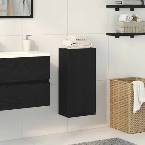 BOXED JIAHAO WALL BATHROOM CABINET - BLACK OAK (1 BOX)