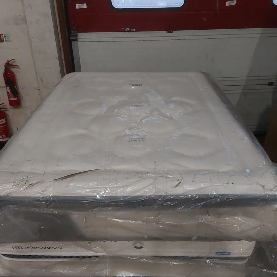QUALITY BAGGED MILLIE ROSE COTTON CHARCOAL 1800 4'6 DOUBLE MATTRESS 