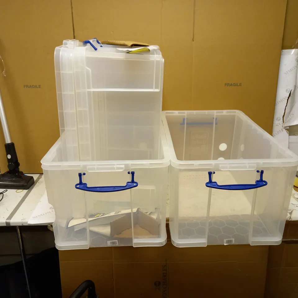 REALLY USEFUL CLEAR PLASTIC STORAGE BOX