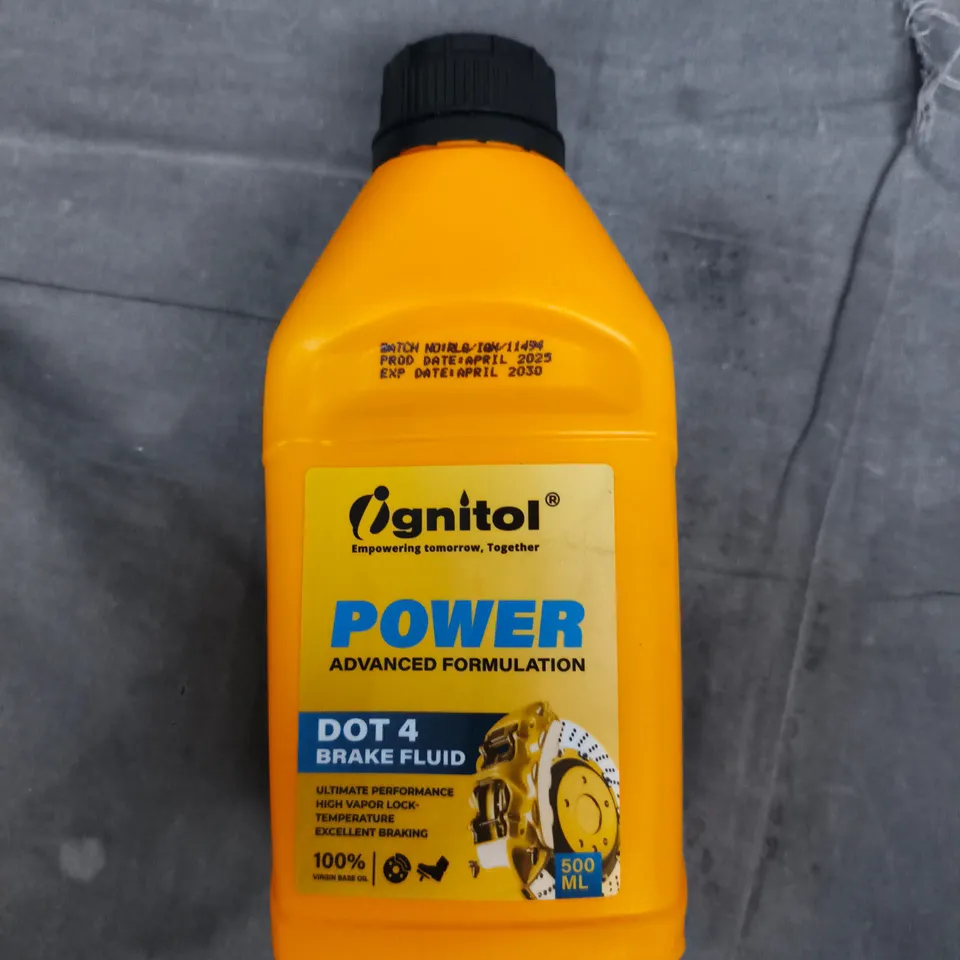 IGNITOL POWER DOT 4 BRAKE FLUID, 500 ML