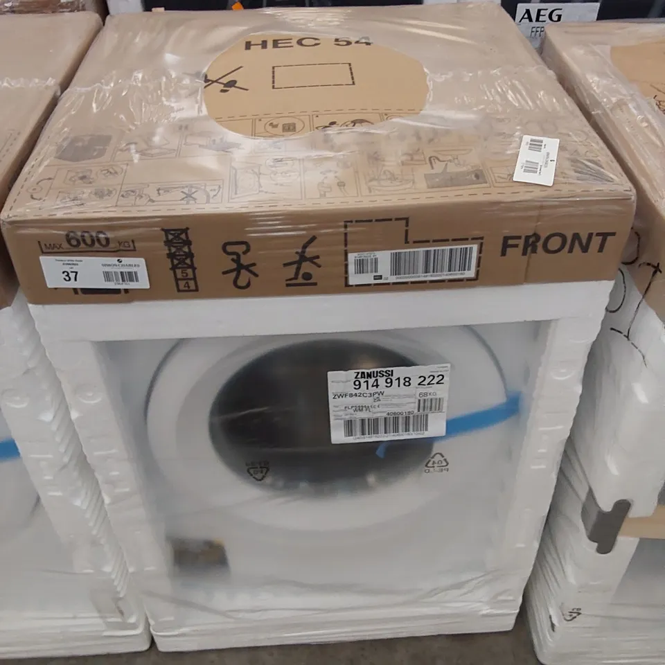 ZANUSSI ZWF842C3PW WASHING MACHINE, 8KG, 1400 SPIN, WHITE, C RATED
