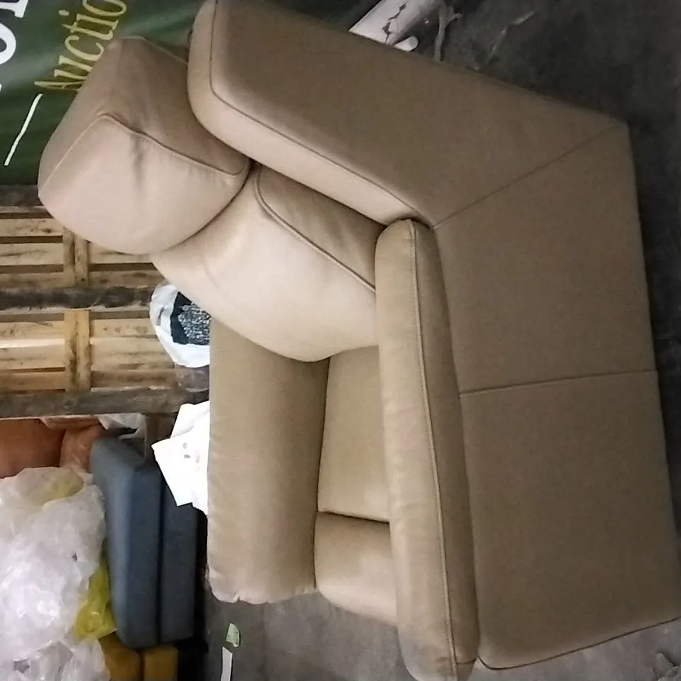 QUALITY DESIGNER MOCHA LEATHER ELECTRIC RECLINING ARMCHAIR