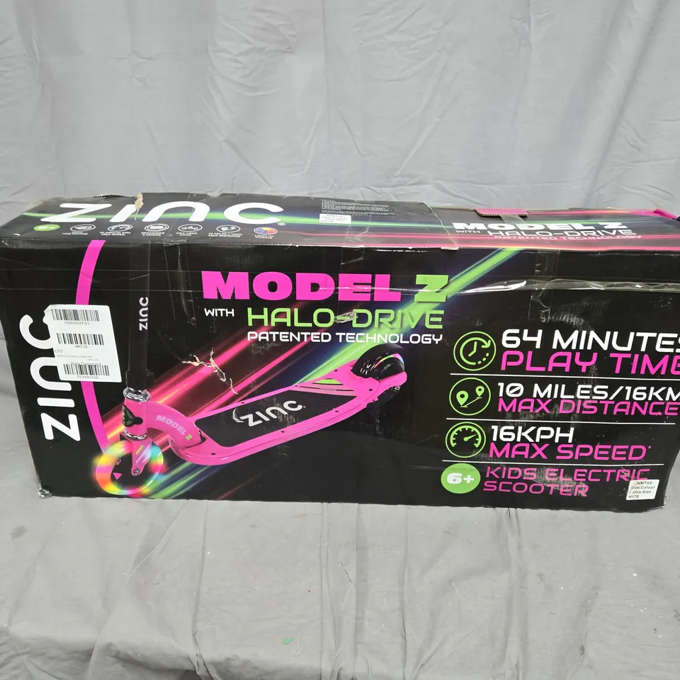 BOXED ZINC MODEL Z HALO DRIVE SCOOTER
