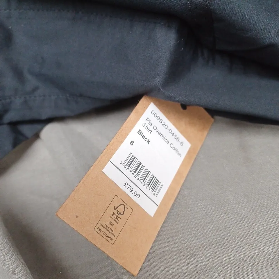 HUSH PIA OVERSIZED COTTON SHIRT  SIZE 6