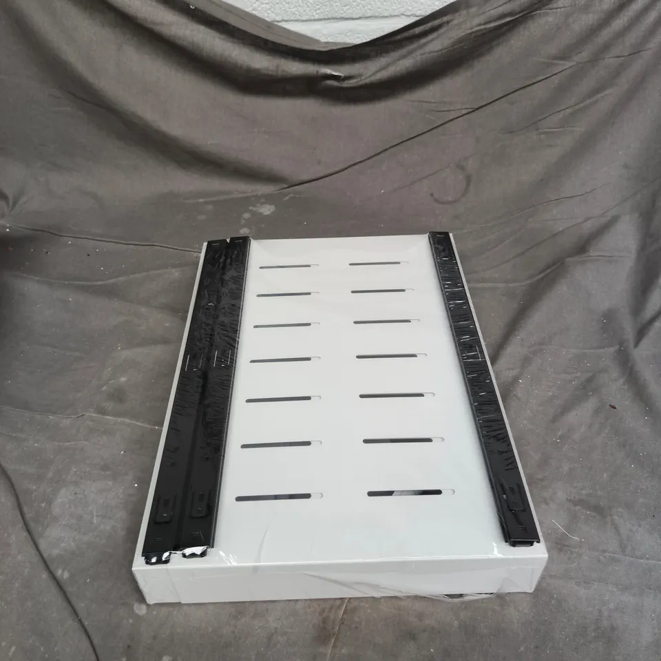  WHITE EXPANDABLE CABINET ORGANIZER STORAGE RACK BOXED WITH INSTRUCTIONS