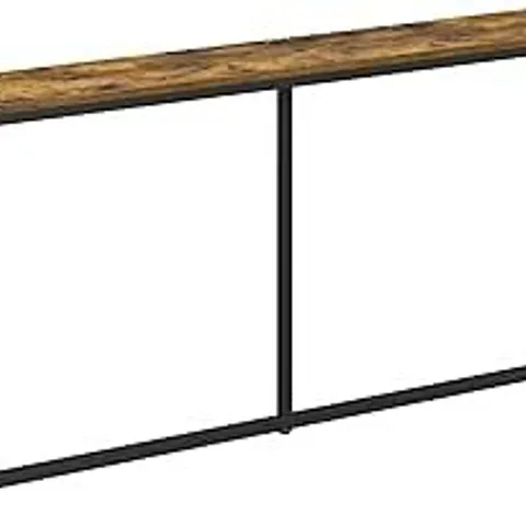 BOXED YAHEETECH NARROW CONSOLE TABLE, 160×20×81CM, RUSTIC BROWN