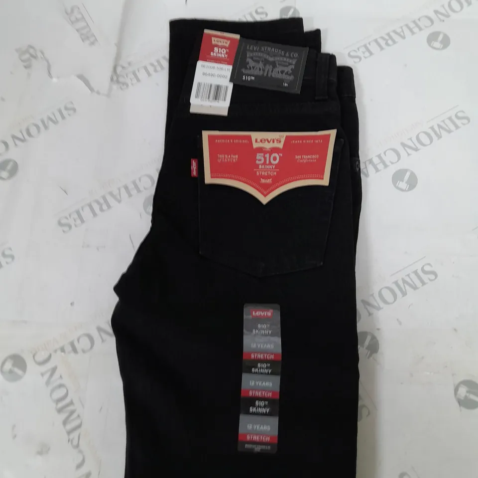 LEVIS STRAUSS SKINNY DENIM JEANS SIZE 12A