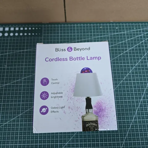 BLISS & BEYOND CORDLESS BOTTLE LAMP – BOXED