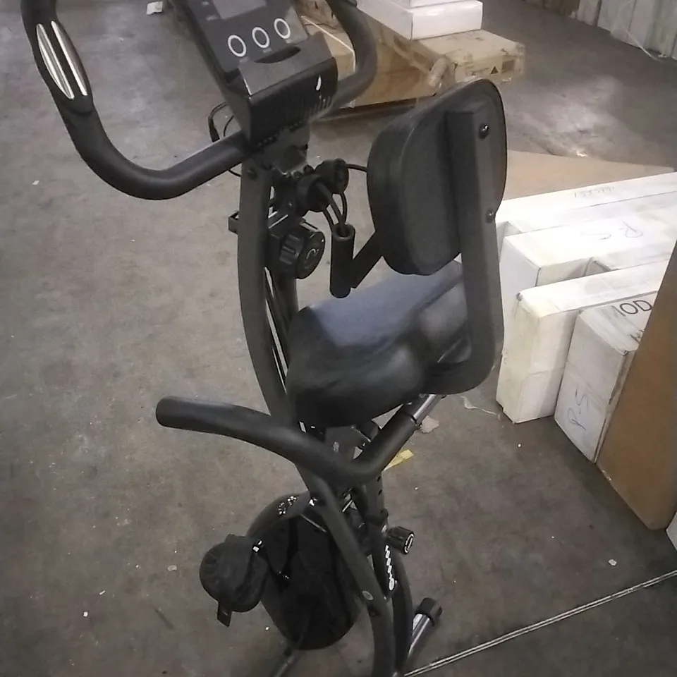 SLIM CYCLE 2-IN-1 STATIONARY FLAT FOLD EXERCISE BIKE