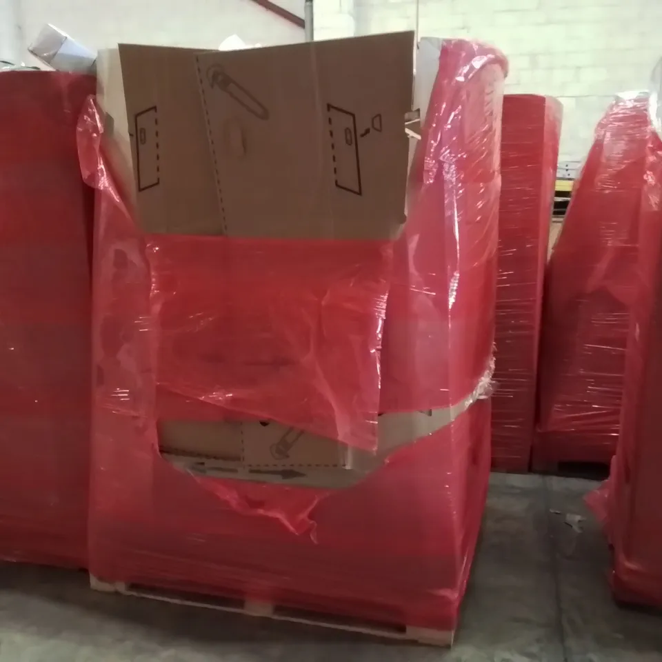PALLET CONTAINING ASSORTED ITEMS TO INCLUDE: FOLDABLE MINI WASHER, GRAND PATIO COFFEE TABLE, PROFESSIONAL MICROFIBRE MOP, BED ASSIST RAIL, TOILET SAFETY RAILS ECT