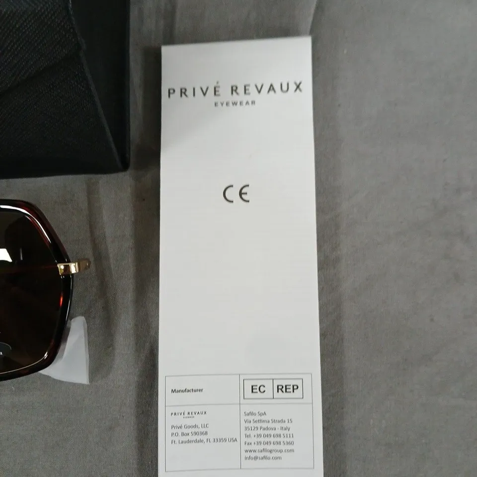 PRIVÉ REVAUX SUNGLASSES – BROWN/TORTOISESHELL FRAME .