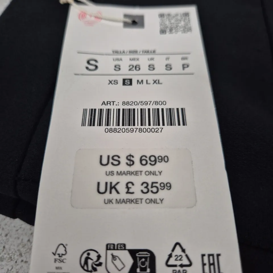 ZARA BLACK TROUSERS  - SIZE S