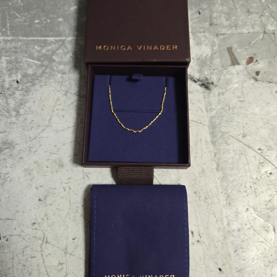 BOXED MONICA VINDAR GOLD NECKLACE 