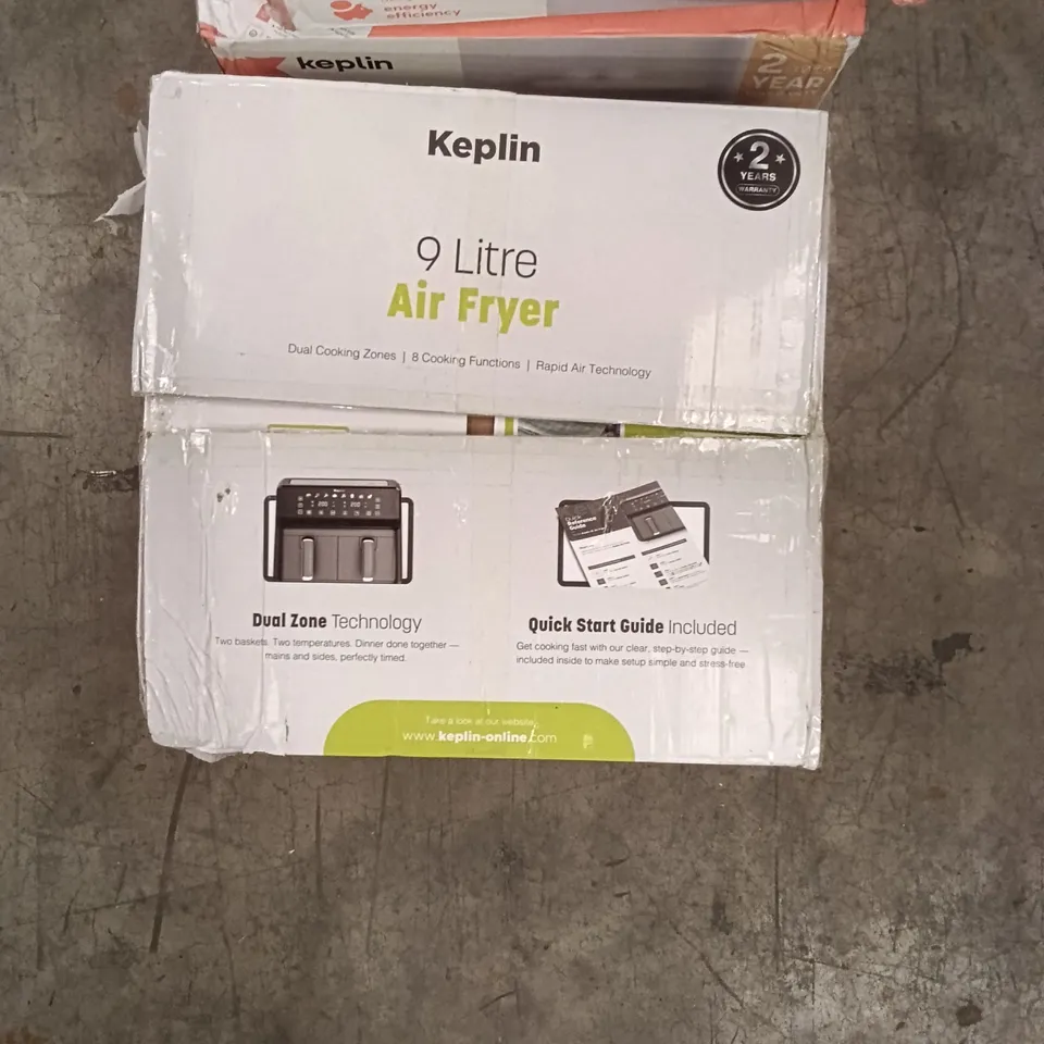 BOXED 9 LITRE AIRFRYER WITH DUAL COOKING ZONES 