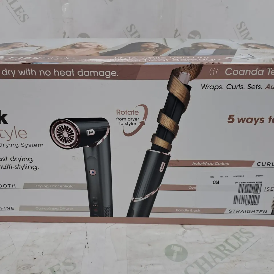 BOXED SHARK FLEXSTYLE HAIR STYLER AND DRYER 