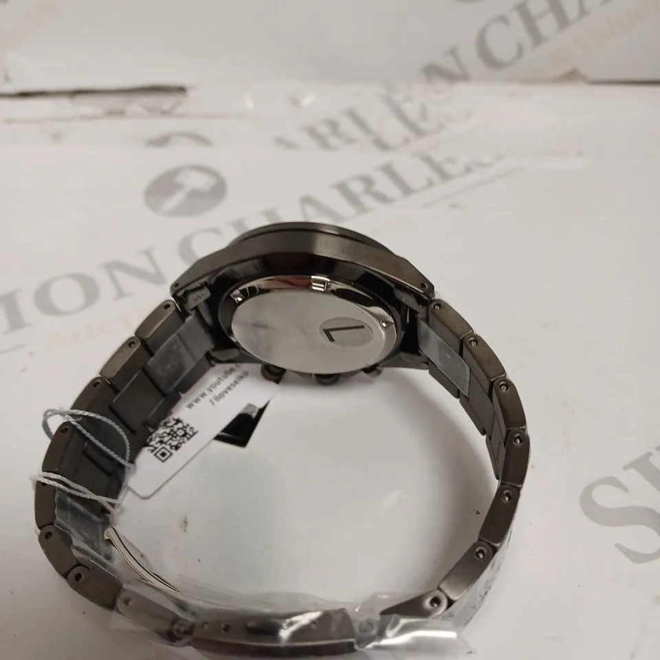 SEIKO CORE CHRONOGRAPH QUARTZ BLACK DIAL MEN'S WATCH