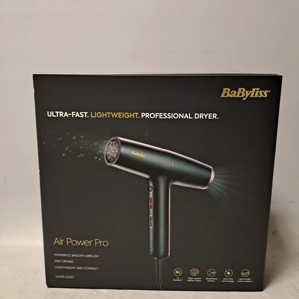 BOXED BABYLISS AIR POWER PRO HAIR DRYER