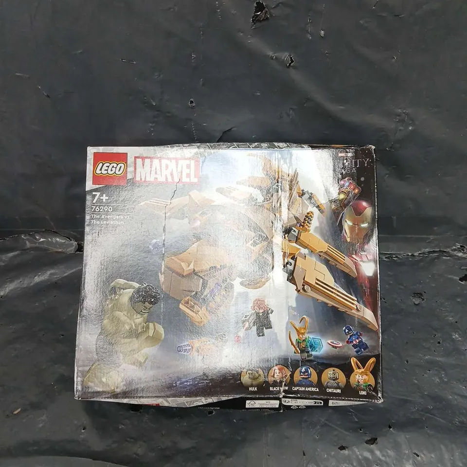 BOXED LEGO MARVEL THE AVENGERS VS. THE LEVIATHAN SET 76290