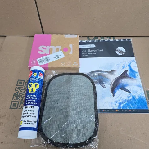 APPROXIMATELY 20 ASSORTED HOUSEHOLD PRODUCTS TO INCLUDE NOTEBOOK, SEALANT, HOME DECOR ETC 