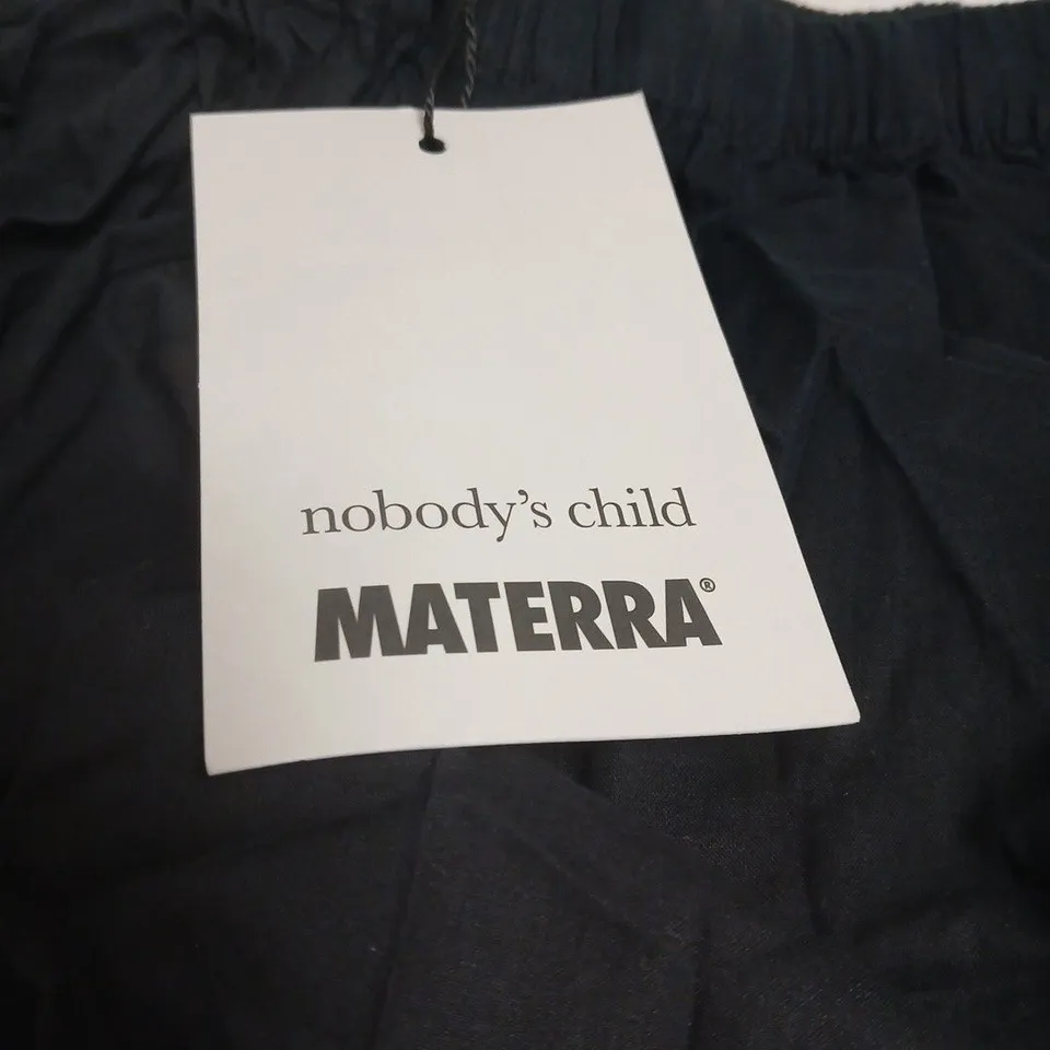 NOBODYS CHILD MATERRA RILEY CUFFED TROUSERS IN BLACK UK 10