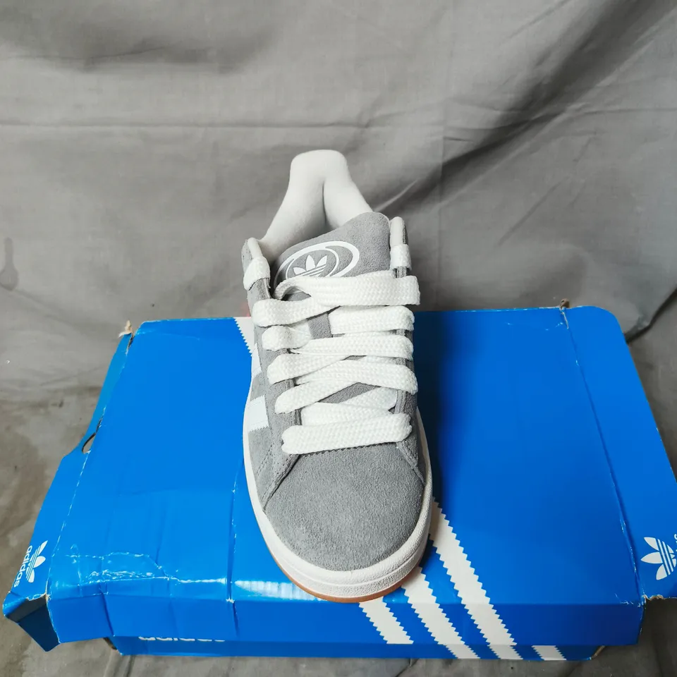 ADIDAS CAMPUS TRAINERS – GREY SUEDE UK SIZE 3.5