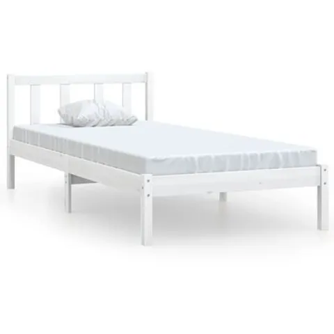BOXED VIDAXL SINGLE BED FRAME WHITE