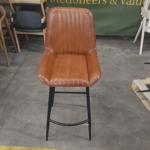 BROOKLYN LEATHER BAR CHAIR