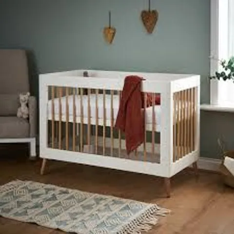 BOXED OBABY MAYA MINI COT BED WITH WITH NATURAL- (1 BOX)