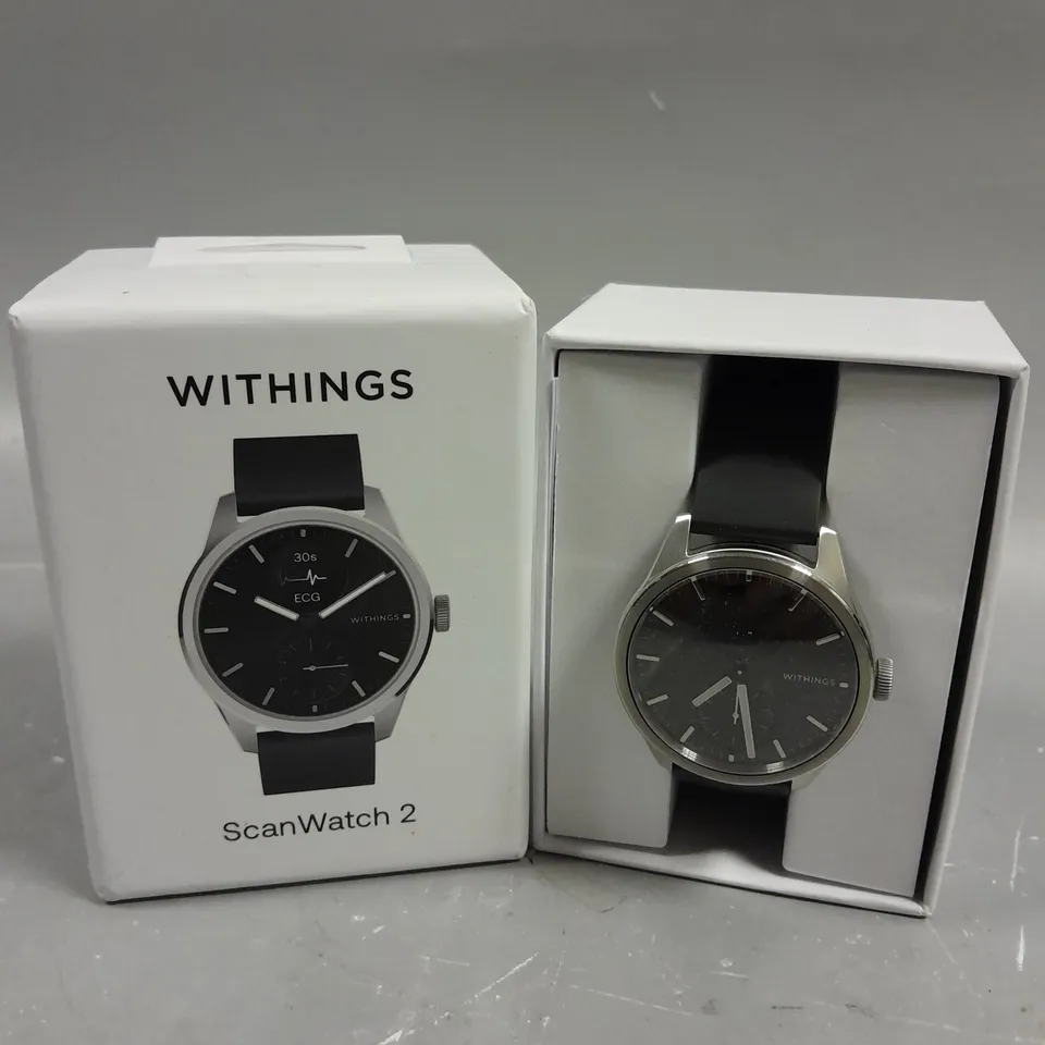BOXED WITHINGS SCANWATCH 2 HEART HEALTH HYBRID SMARTWATCH 