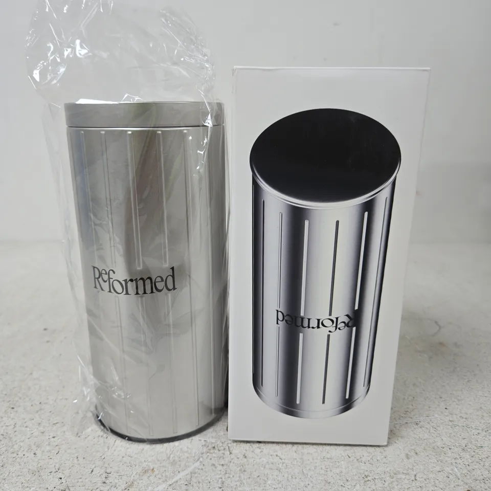 BOXED REFORMED COFFEE STORAGE JAR