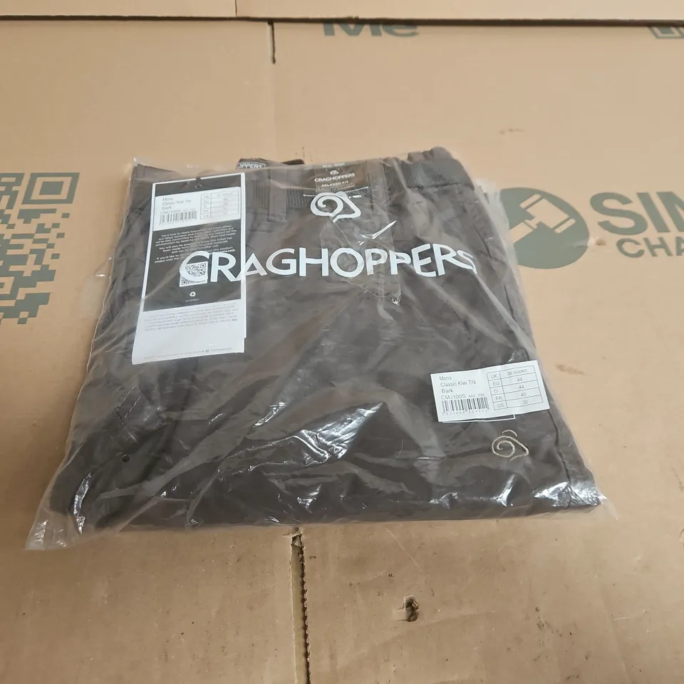 CRAGHOPPERS MENS CLASSIC KIWI TROUSERS BARK CMJ100S UK 30 SHORT