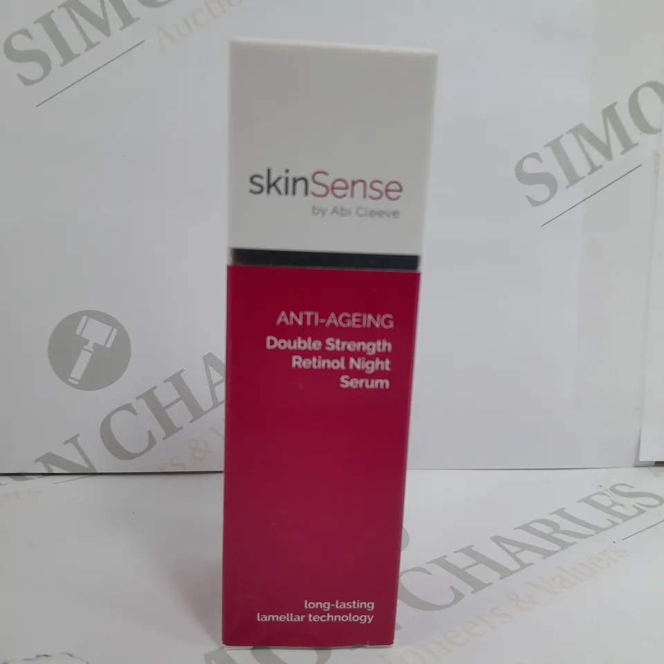 BOXED AND SEALED SKINSENSE DOUBLE STRENGTH RETINOL NIGHT SERUM 30ML