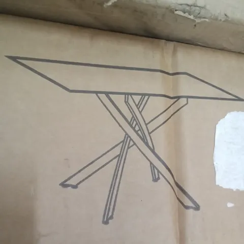 BOXED CHOWCHILLA 6 BLACK DINING TABLE LEGS ONLY