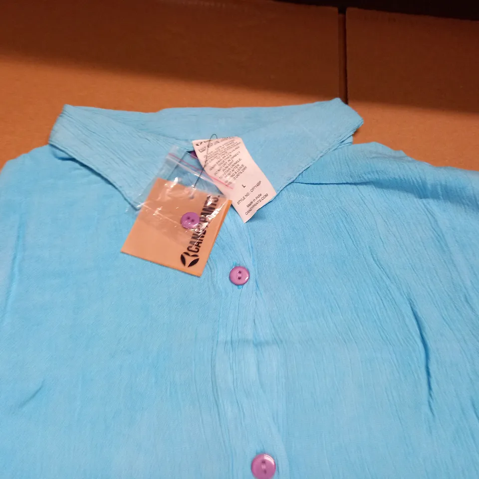 CANDYPANTS SHIRT IN BLUE/PURPLE - L