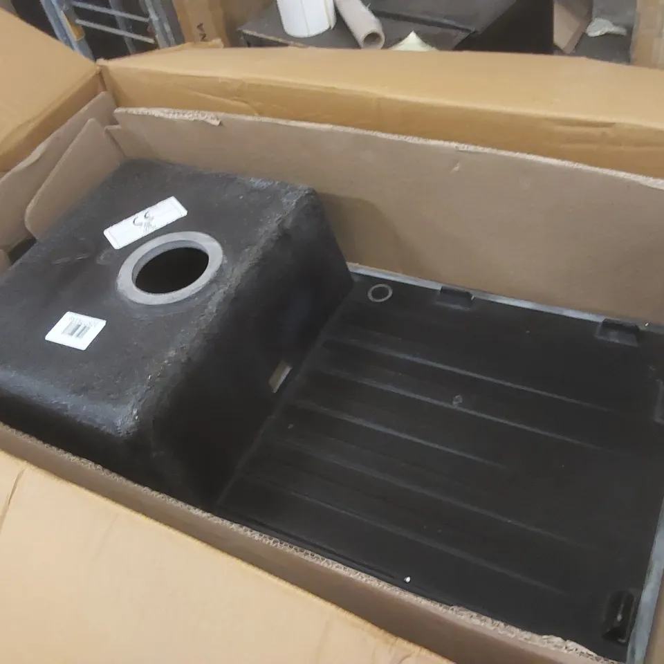 BOXED MESSINA COMPOSITE 1.0 BOWL RVS BLACK SINK