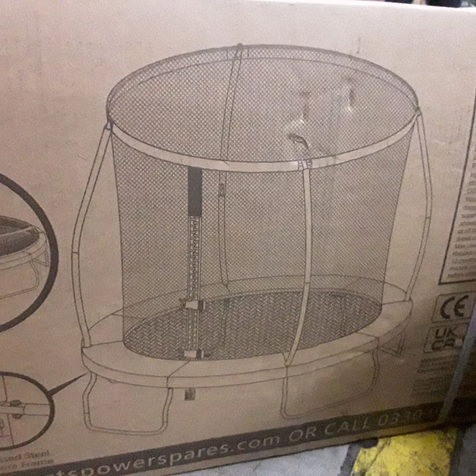 BOXED SPORTSPOWER 8FT BOUNCE PRO TRAMPOLINE (PART 1 OF 2)