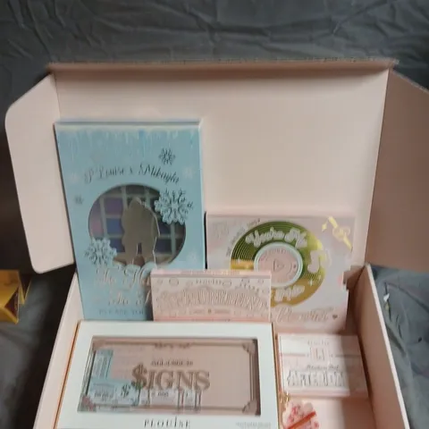PLOUISE BEAUTY GIFT SET TO INCLUDE EYE AND FACE PALETTES, EYEBROW PALETTE AND HAND CREAM