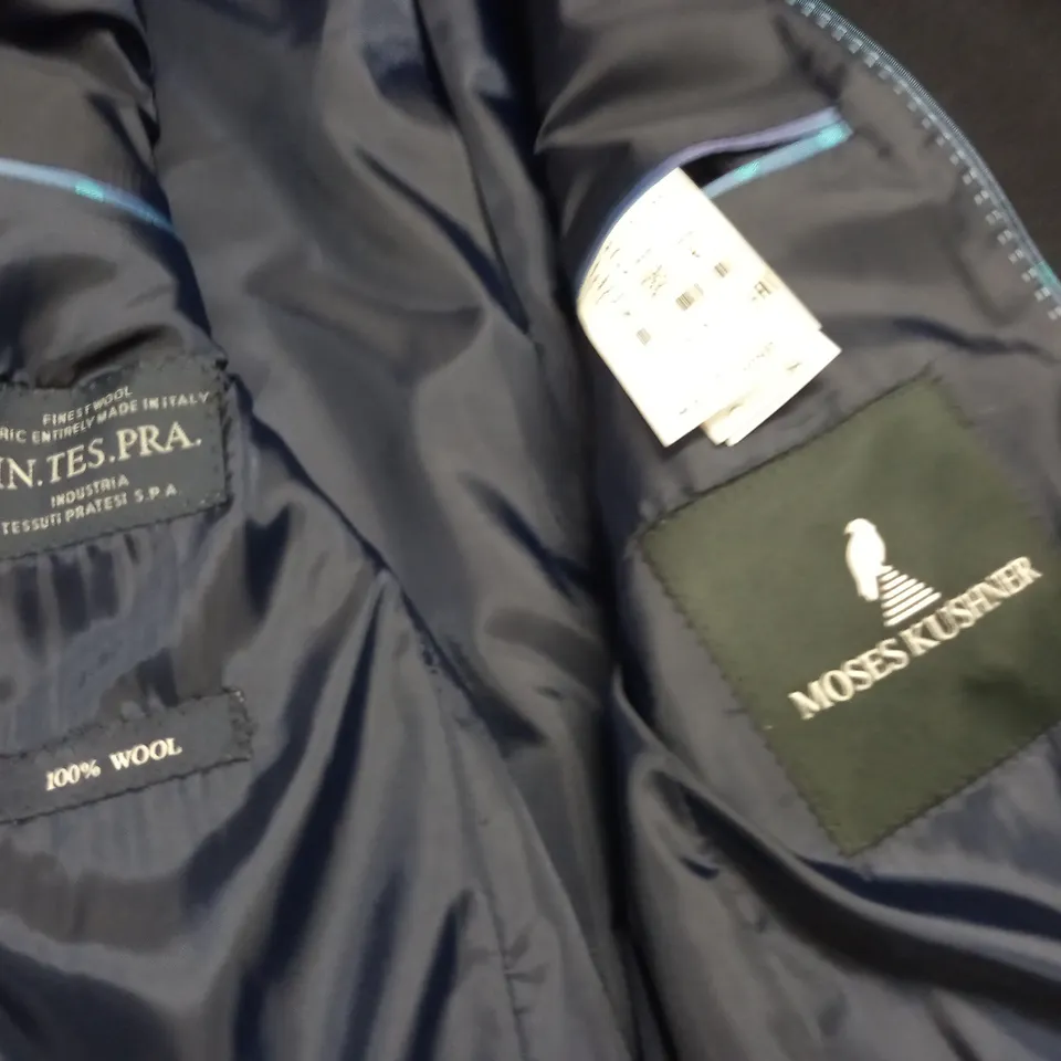 MOSES KUSHNER 100% WOOL BUTTON UP COAT IN BLACK - M
