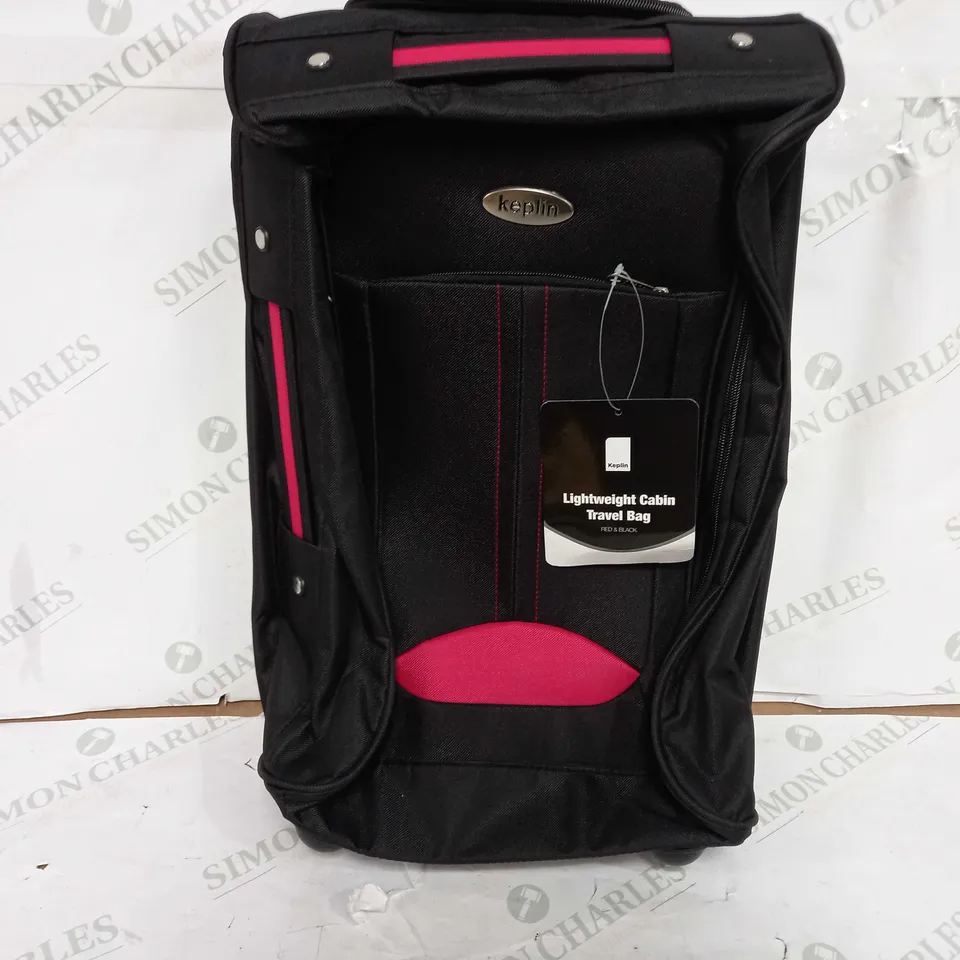 KEPLIN LIGHTWEIGHT CABIN TRAVEL BAG - RED/BLACK
