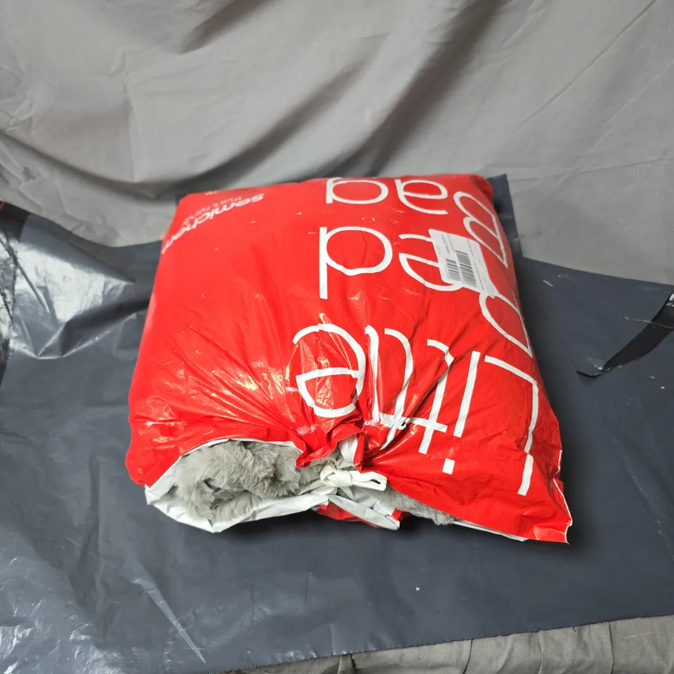 COZEE HOME LUXURY RUCHED FAUX FUR AND VELVETSOFT HEATED THROW GREY