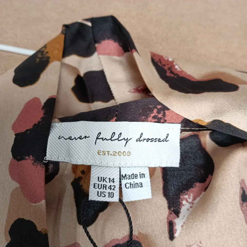 NEVER FULLY DRESSED BROWN LEOPARD JASPER SKIRT – UK 14 (EU 42 / US 10)