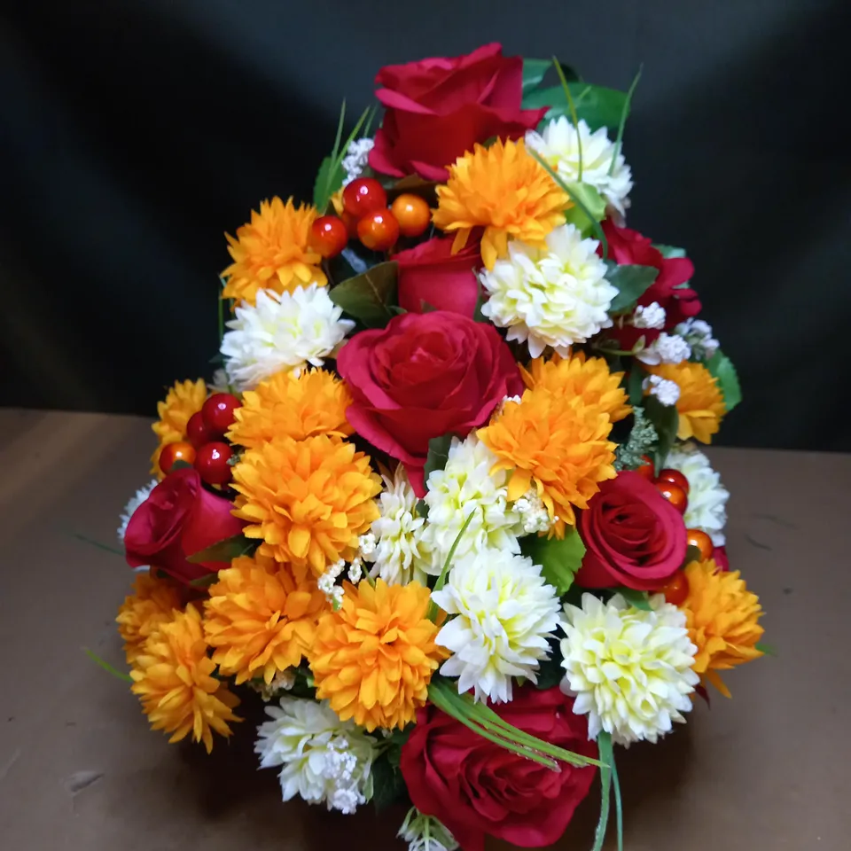 DESIGNER STYLE DECORATIVE FAUX FLORA POT
