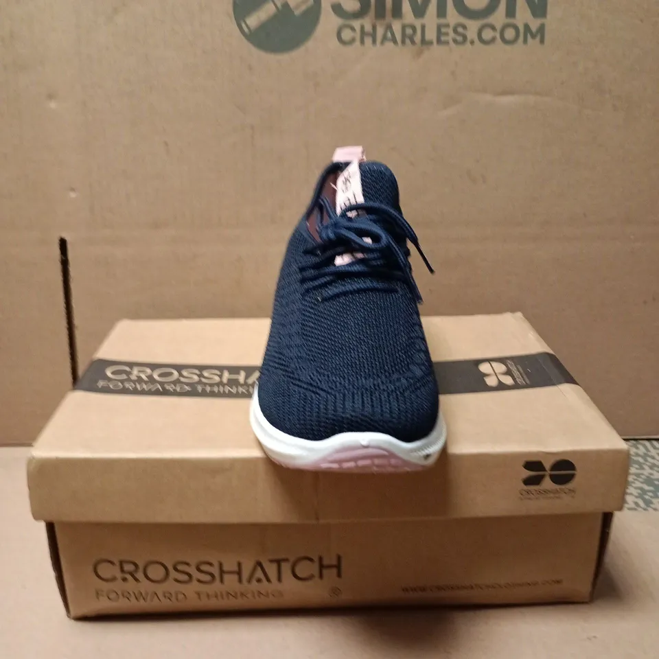 CROSSHATCH RIDGEWAY LADIES SHOES NAVY/PINK – UK 5 (EU 38)