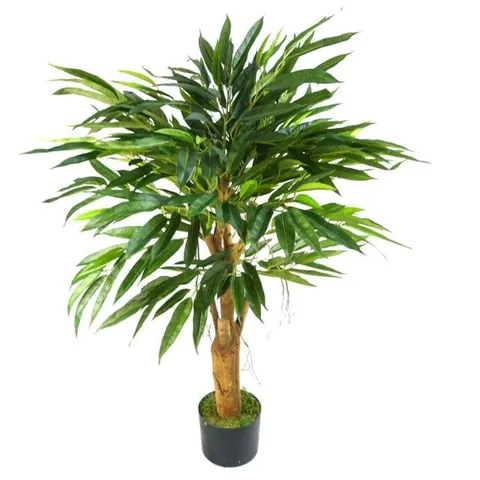 BOXED 100CM FAUX FICUS PLANT IN POT LINER (1 BOX)
