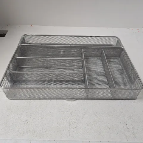 SEALED HONEY-CAN-DO KCH 02163 STEEL MESH 7 COMPARTMENT EXPANDABLE UTILITY DRAWER ORGANIZER, SILVER