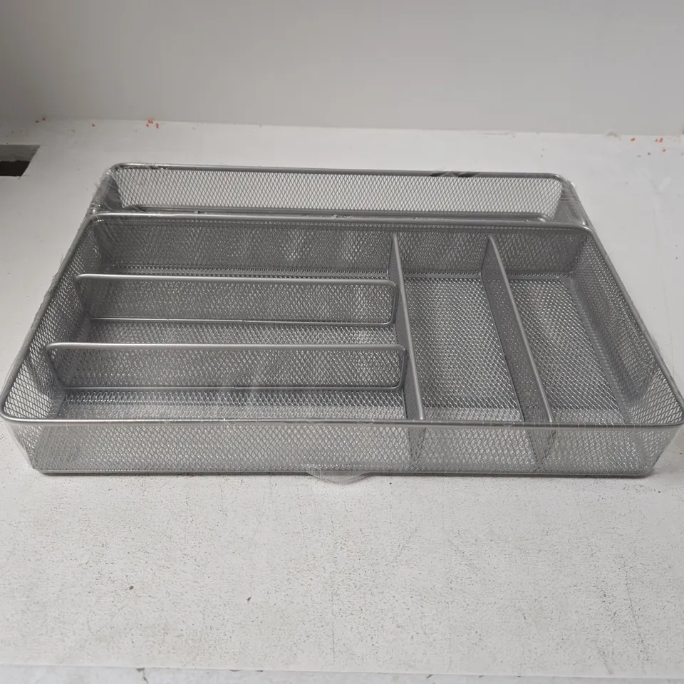 SEALED HONEY-CAN-DO KCH 02163 STEEL MESH 7 COMPARTMENT EXPANDABLE UTILITY DRAWER ORGANIZER, SILVER 